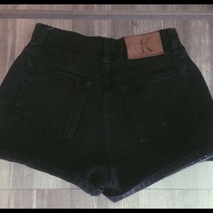 Vintage Calvin Klein highwaisted denim shorts